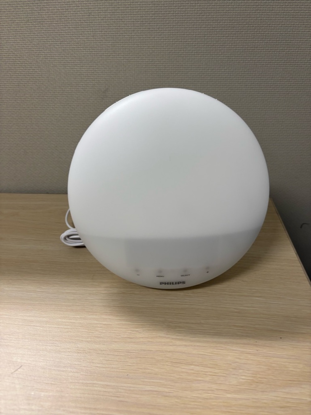 Philips White Round Sunrise Alarm Clock